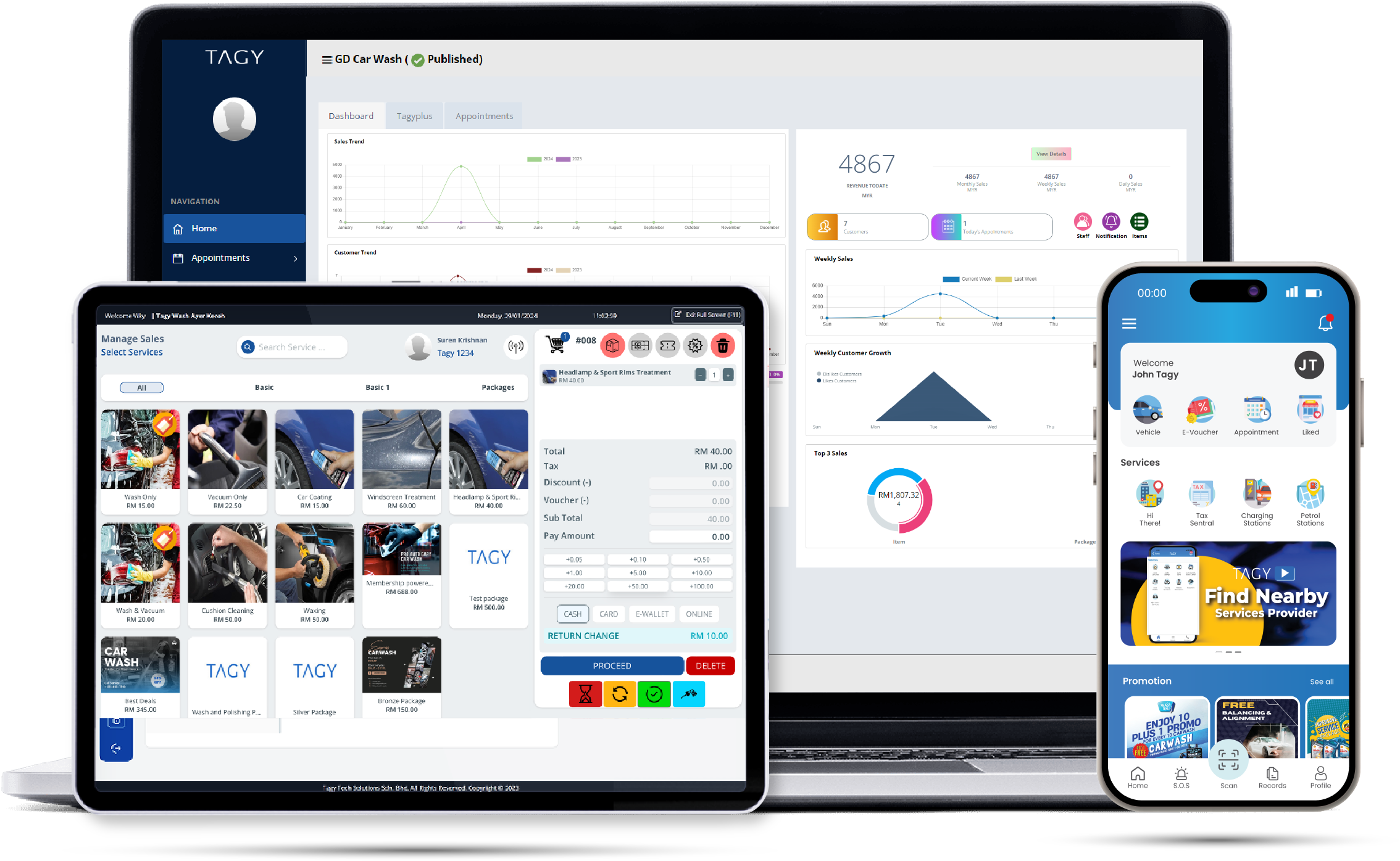Screenshot of TAGY POS & Accounting System